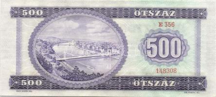 1969. 500Ft (4x) egymás utáni sorszámokkal T:I