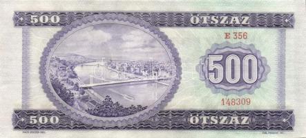 1969. 500Ft (4x) egymás utáni sorszámokkal T:I