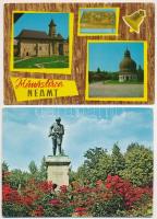 41 db MODERN román képeslap: kolostorok, hegyek, üdülők, kastélyok, városok, díjjegyesekkel / 41 mod...