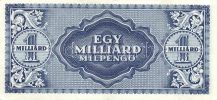 1946. 1.000.000.000MP erős, látványos papírráncokkal, festékcsíkkal T:II+