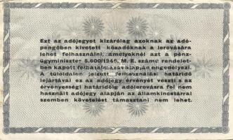 1946. 500.000.000AP 500P (4x) okirati illetékbélyeggel! Fantázia?! T:II+,II