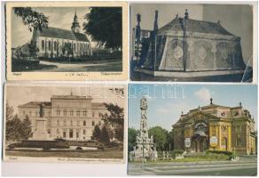 21 db MODERN és RÉGI magyar város képeslap: Gyula, Gárdony, Szeged, Pécs, Kecskemét, Mezőkövesd, Debrecen... / 21 modern and pre-1945 Hungarian town-view postcards