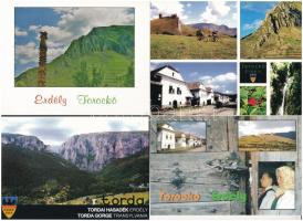 18 db MODERN erdélyi reprint képeslap: Torockó és Tordai hasadék teljes sorozat / 18 modern Transylv...