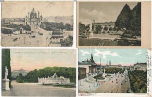 Wien, Vienna, Bécs - 7 pre-1945 postcards in mixed quality (trams, shield, Schönbrunn)