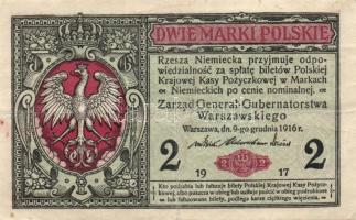 Lengyelország/Német megszállás I.V.H. 1916. 2M T:III+