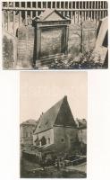 6 db régi judaika képeslap: prágai és strassbourg-i zsinagógák / 6 pre-1945 Judaika postcards. Praha...