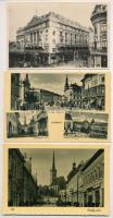 6 db RÉGI erdélyi város képeslap vegyes minőségben: Kolozsvár és Dés / 6 pre-1945 Transylvanian town-view postcards in mixed quality: Cluj and Dej