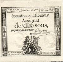 Franciaország 1792. III. kiadás 10S T:I