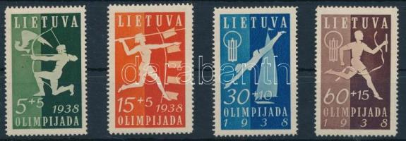1938 Nemzeti Litván Világjátékok sor Mi 417-420