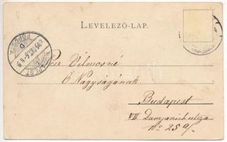 1899 (Vorläufer) Kolozsvár, Cluj; Wesselényi Miklós utca torkolata, városi kisvasút, vonat, Szegedi ...