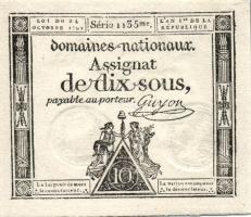 Franciaország 1792. III. kiadás 10S T:I