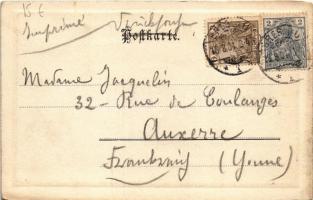 1901 Wroclaw, Breslau; Totalansicht. Schaar & Dathe (worn corner)