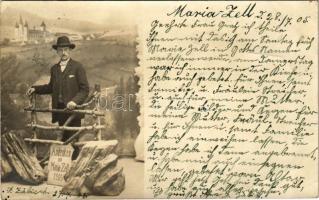 1905 Mariazell (Steiermark), Andenken an Maria-Zell. photo (EB)