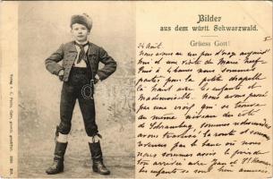 1898 (Vorläufer) Grüess Gott! Bilder aus dem württ. Schwarzwald / German folklore (EK)