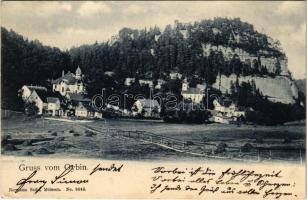 1907 Oybin, general view (small tear)