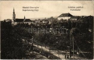 Sepsiszentgyörgy, Sfantu Gheorghe; Park. Klein Jenő kiadása / gradina publica / park (EK)