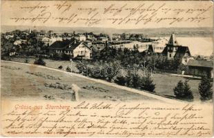 1904 Starnberg, general view, villa (pinholes)