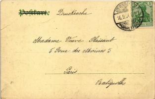 1904 Gernsbach, a. d. Murg / riverside, bridge (EK)