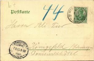 1903 Bad Wildbad, Unterer Stadtteil mit Rennbachtal (EB)