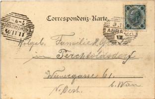 1904 Abbazia, Opatija; Bootshafen / csónakkikötő / boat harbor (fl)