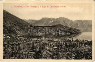 1918 San Cristoforo (Valsugana) e Lago di Caldonazzo (Südtirol) + TÁBORI POSTAHIVATAL 644 (EK)