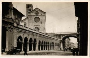 Genova, Genoa; Via XX Settembre / street view, automobile