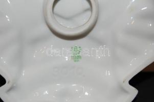 Határőrség jelképével ellátott falra akasztható hollóházi porcelán, 15cm-es méretben