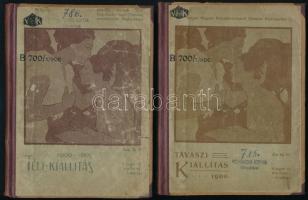 Tárgymutató az Országos Magyar Képzőművészeti Társulat 1900. évi tavaszi kiállítására. + Tárgymutató az Orsz. Magyar Képzőművészeti Társulat 1900/1. évi téli kiállítására. Bp., 1900, Singer és Wolfner. Fekete-fehér képekkel illusztrálva. Átkötött félvászon-kötésben, átkötéskor az eredeti elülső papírborítót felhasználták, intézményi bélyegzőkkel, volt könyvtári példányok.