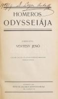 Homeros Odysseiája. Ford.: Vértesy Jenő. Bp., 1909, Révai és Salamon, 373 p. Átkötött félvászon-kötésben, átkötéskor az eredeti elülső papírborítót felhasználták, márványozott lapélekkel, kissé sérült, kopottas borítóval, tulajdonosi névbejegyzéssel.