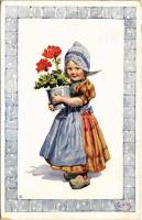 1913 Children art postcard. B.K.W.I. 868-5. s: K. Feiertag (EK)