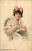 1913 American Girl No. 26. Lady art postcard. Edward Gross Co. s: Alice Luella Fidler (EK)