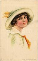 American Girl No. 36. Lady art postcard. Edward Gross Co. B.K.W.I. s: Alice Luella Fidler