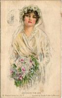 1914 Sentenced for Life American Girl No. 51. Lady art postcard. Edward Gross Co. s: Pearle Fidler LeMunyan (EK)