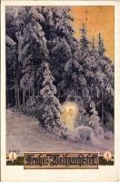 1930 Frohes Weihnachtsfest! / Christmas greeting art postcard. Deutsche Schulverein Karte Nr. 1955. s: R. Kargl (EK)