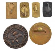 ~1970-1980. 6db-os Úttörő jelvény és emlékérem tétel, közte 1980. "Úttörő Ifjúsági Ház - Tatabá...