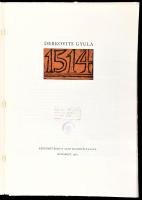 1963 Derkovits Gyula: 1514. Bálint György előszavával. Bp., Képzőművészeti Alap Kiadóvállalata. 12 f...