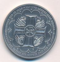 Németország DN "Jézus Krisztus születése Betlehemben" kétoldalas, ezüstözött bronz emlékér...