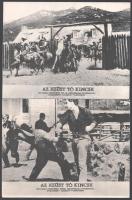 4 db filmfotó + 3 db filmfotóról kép 18x24 cm