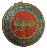 ~1930. The Champion - A világ legjobb kerékpárja zománcozott fém jelvény (20mm) T:2 zománchiba