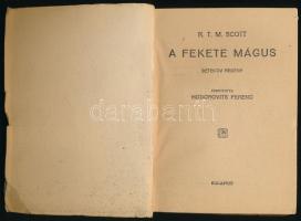 2 db Pesti Hírlap Könyvek detektívregény: Ben Bolt: A rejtélyes hasomás; R. T. M. Scott: A fekete má...