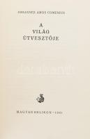 Comenius, Johannes Amos: A világ útvesztője. Ford.: Dobossy László. Komor Ilona tanulmányával és jegyzeteivel. Bp., 1961, Magyar Helikon. Kiadói aranyozott gerincű félbőr-kötésben, kissé foltos borítóval és lapélekkel. Számozott (451./550) példány.