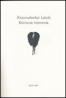 Krasznahorkai László: Kegyelmi viszonyok. H.n., 1997, Q.E.D. Kiadói papírkötés, intézményi bélyegzők...