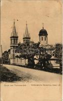 1906 Újvidék, Novi Sad; Tekia, Tekija (Pétervárad, Peterwardein), Mária kegytemplom / Wallfahrtskirche Mariaschnee / church / Godedom relatavik Marianif (EK)