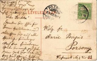 1906 Illava, Illau, Ilava; Templom. Lippa Armin kiadása / Kirche / church (EK)