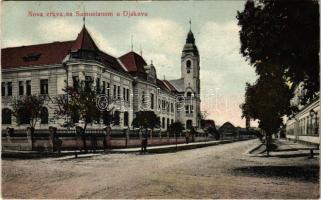 1910 Diakovár, Djakovo, Dakovo; Nova crkva a Samostanom / új templom / new church (EK)