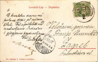 1907 Ferencfalva, Fericanci; Crkva / templom / church. V. Fischer 971. (W.L. ?) (fl)