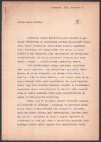 1964 Kádár János (1912-1989) személyes hangú, saját kézzel aláírt levele Vas Zoltán (1903-1983) író,...