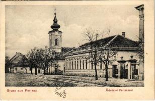 1912 Perlasz, Perlez; templom. Markus Boskovitz kiadása / church