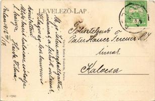 1912 Perlasz, Perlez; templom. Markus Boskovitz kiadása / church