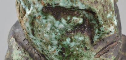 Gádor István (1891-1984): Törzsi figura. Mázas kerámia, jelzett, hibátlan. m:21,5cm.

"1924-b...